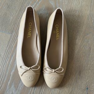 Chanel ballet flats 39 1/2